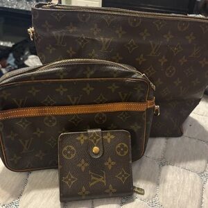 Louis Vuitton Monogram Canvas Wallet in Brown and Gold